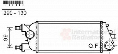 VAN WEZEL 73004100 -  Интеркулер